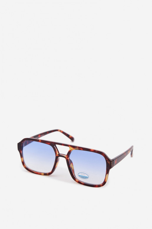 Women's Brown and Blue Sunglasses