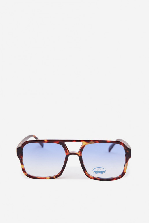 Women's Brown and Blue Sunglasses