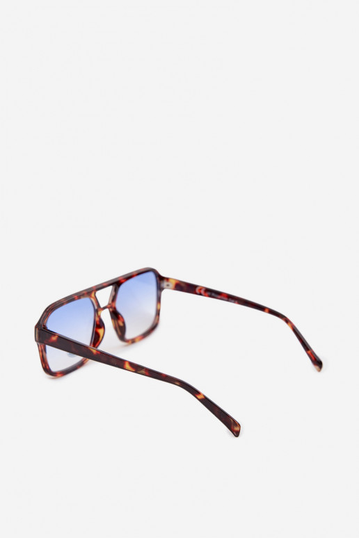 Women's Brown and Blue Sunglasses