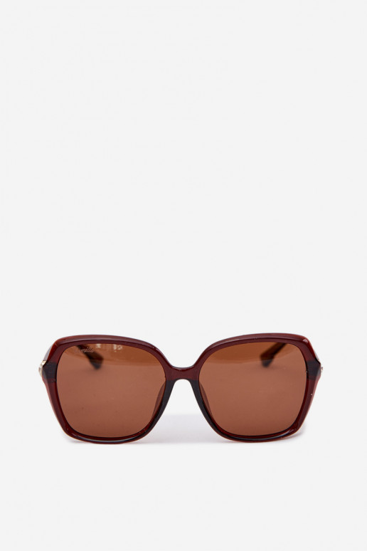 Women's Sunglasses With Crystals Brown