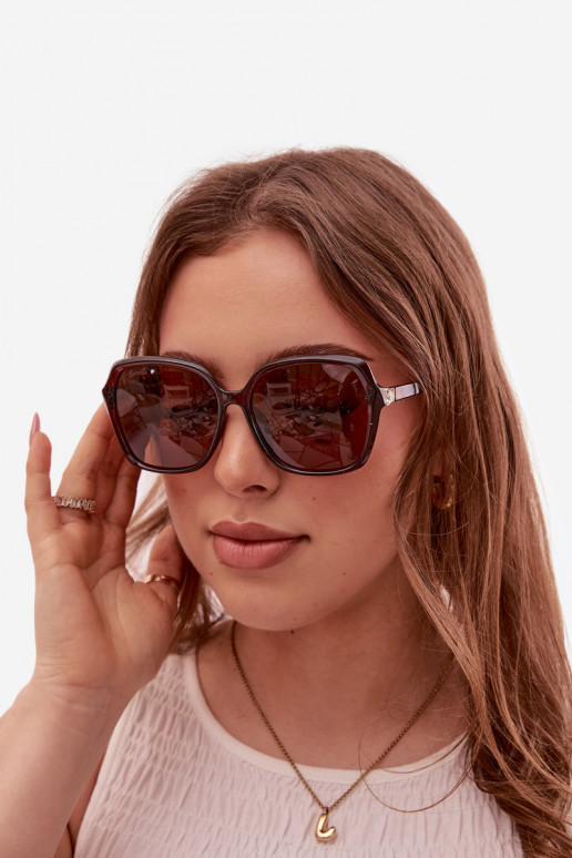 Women's Sunglasses With Crystals Brown
