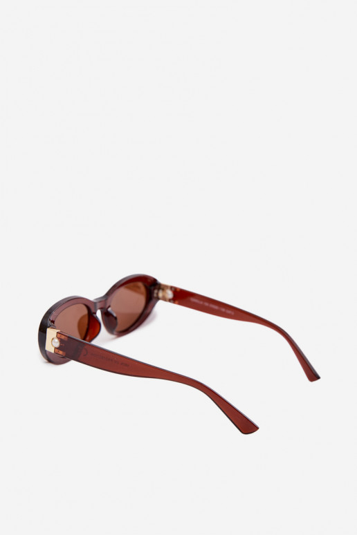 Women's Sunglasses With Pearls Brown