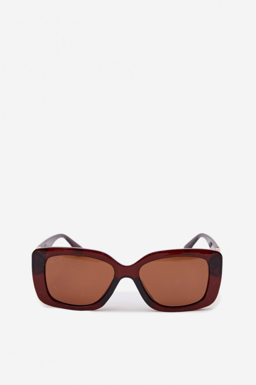 Women's Sunglasses With Gold Detail Brown