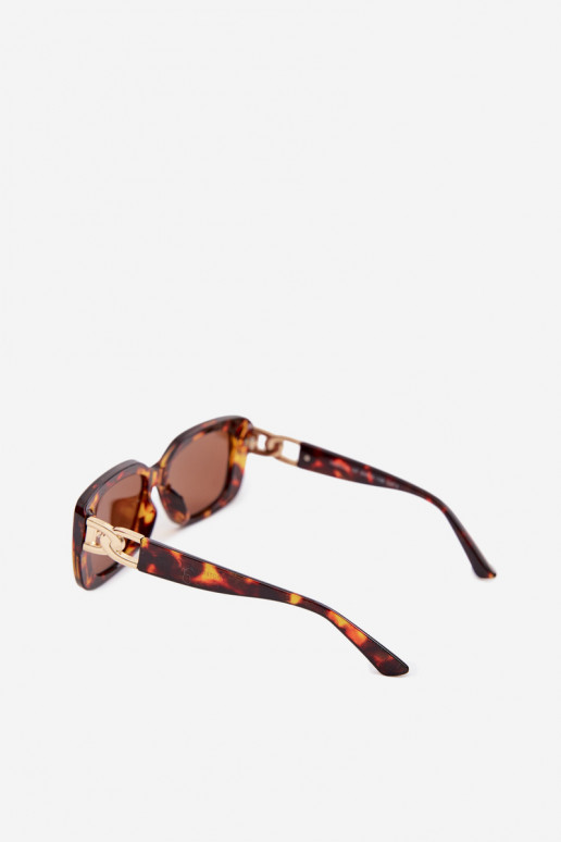 Women's Sunglasses With Gold Detail Brown