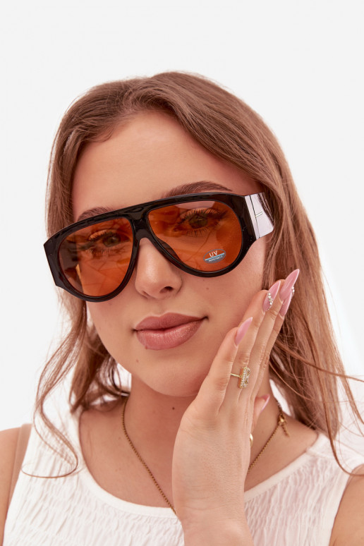 Women's Sunglasses Black-Orange