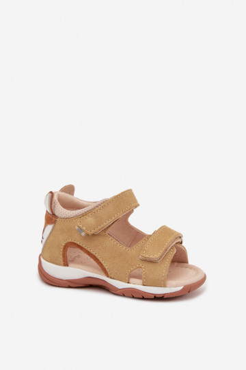 Leather Children's Sandals With Fox Bartek 8441163 Beige