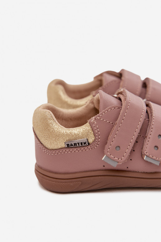 Children's Leather Barefoot Shoes Pink Bartek 8600355