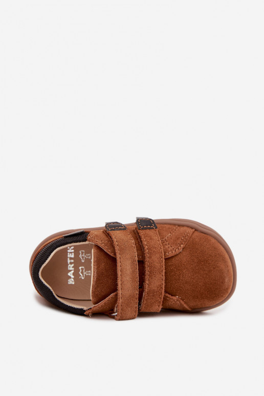 Skórzane Półbuty Barefoot Dziecięce Bartek 8600363 Jasnobrązowe