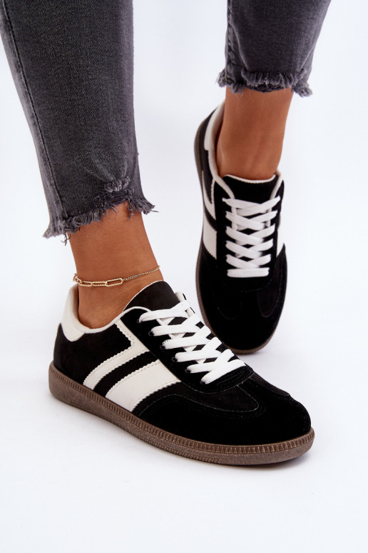 Women's Low Sneakers Sports Shoes Black Eudiopis