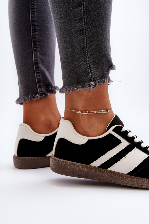 Women's Low Sneakers Sports Shoes Black Eudiopis