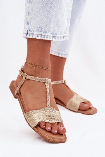 Women's Flat Yellow Sandals Nexora