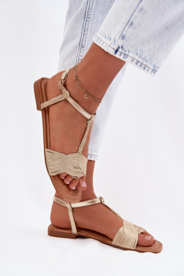 Women's Flat Yellow Sandals Nexora 2