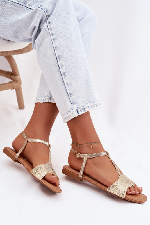 Women's Flat Yellow Sandals Nexora