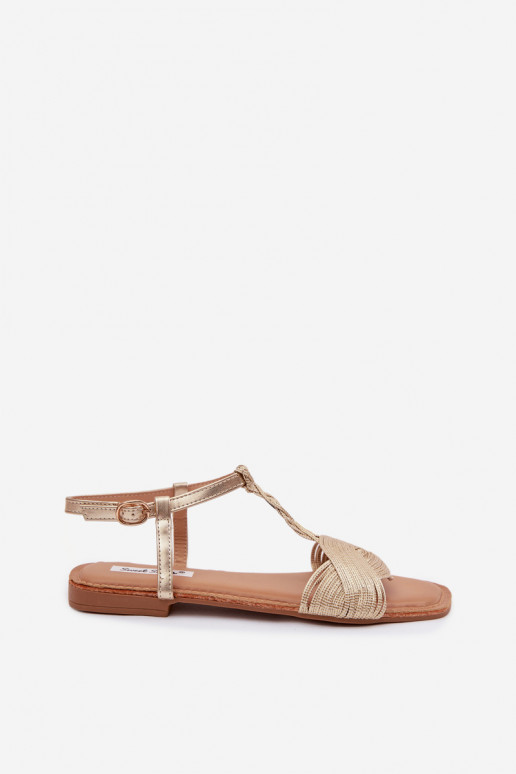 Women's Flat Yellow Sandals Nexora