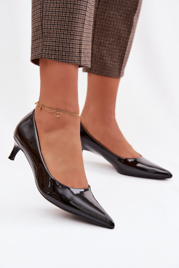 Patent Leather Low Heel Black Girela 2