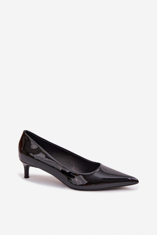 Patent Leather Low Heel Black Girela
