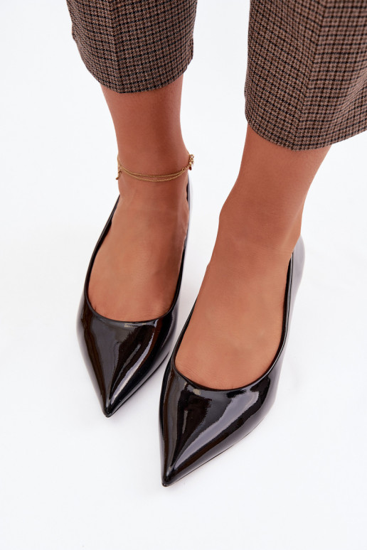 Patent Leather Low Heel Black Girela