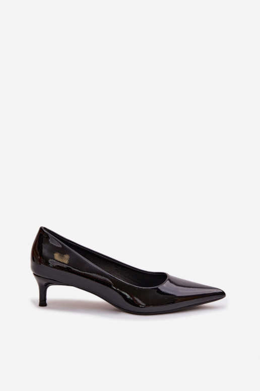 Patent Leather Low Heel Black Girela