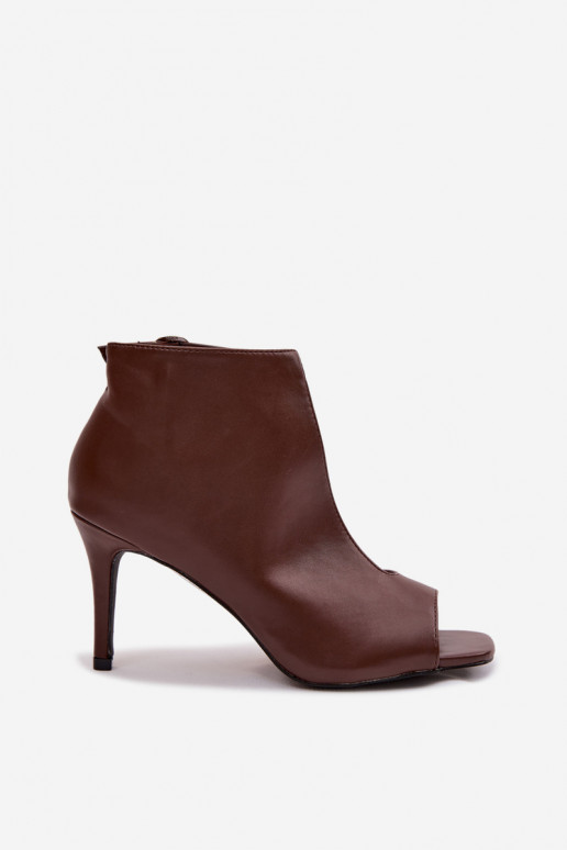 Women's High Heel Chocolate Sandals Helira