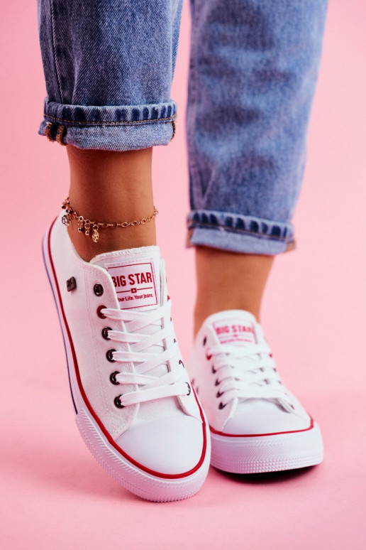 Big Star Womens White Sneakers T274022