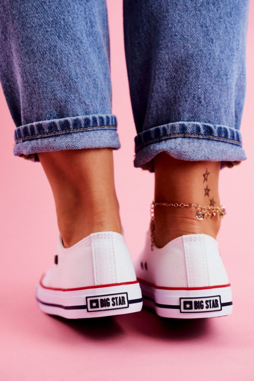 Big Star Womens White Sneakers T274022