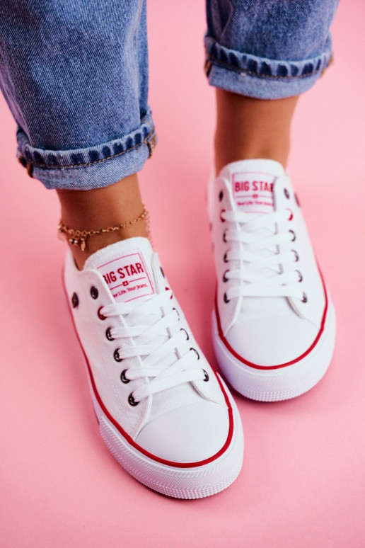 Big Star Womens White Sneakers T274022