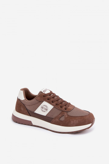 Buty Sportowe Sneakersy Męskie Big Star TT174353 Brązowe