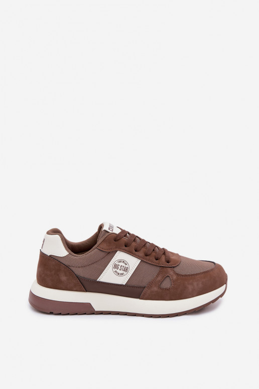 Buty Sportowe Sneakersy Męskie Big Star TT174353 Brązowe