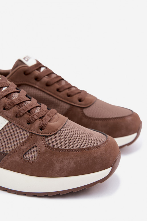 Buty Sportowe Sneakersy Męskie Big Star TT174353 Brązowe