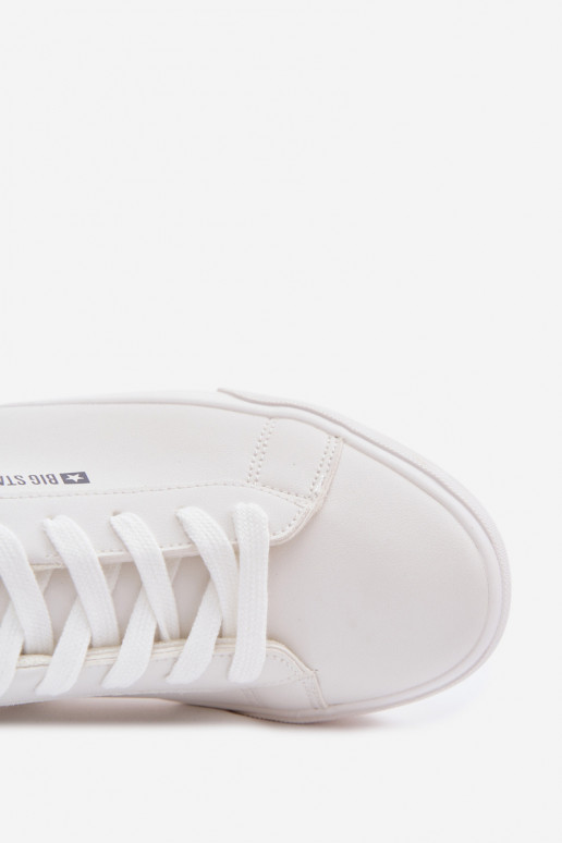 Men's Eco Leather Sneakers Big Star OO174018 White