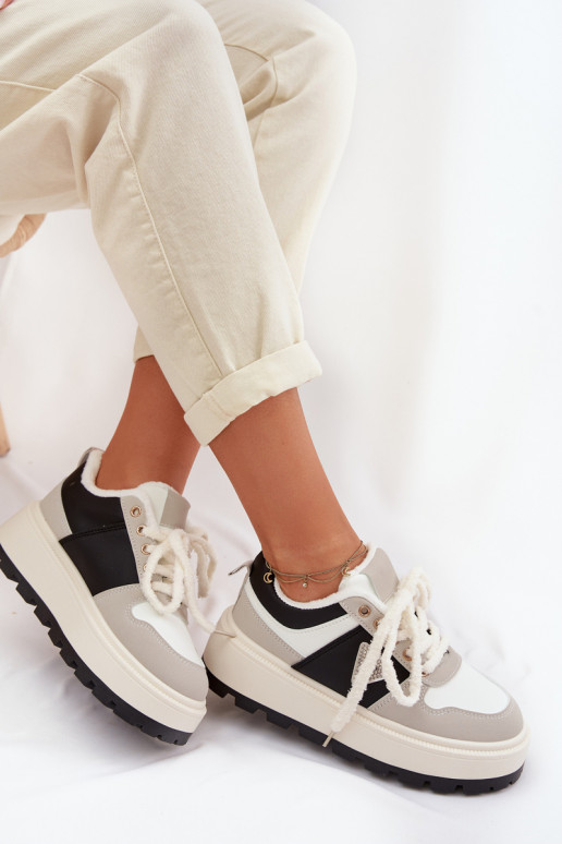 Women's Platform Sneakers Gray Florinda