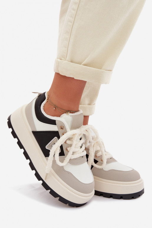 Women's Platform Sneakers Gray Florinda