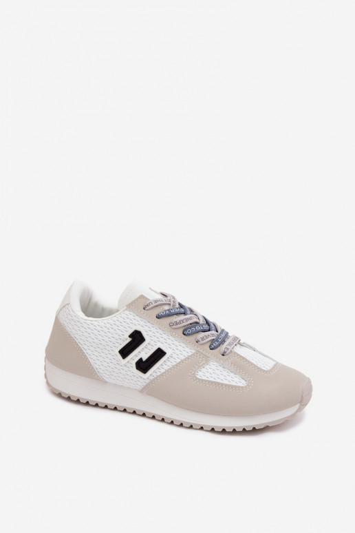 Women's Sneakers With Decorative Lacing Gray Henira