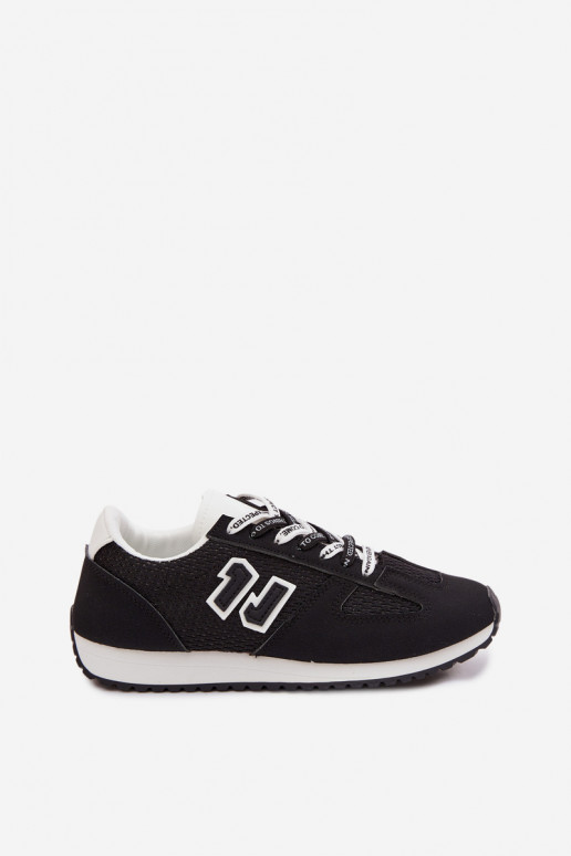 Women's Sneakers With Decorative Laces Black Henira