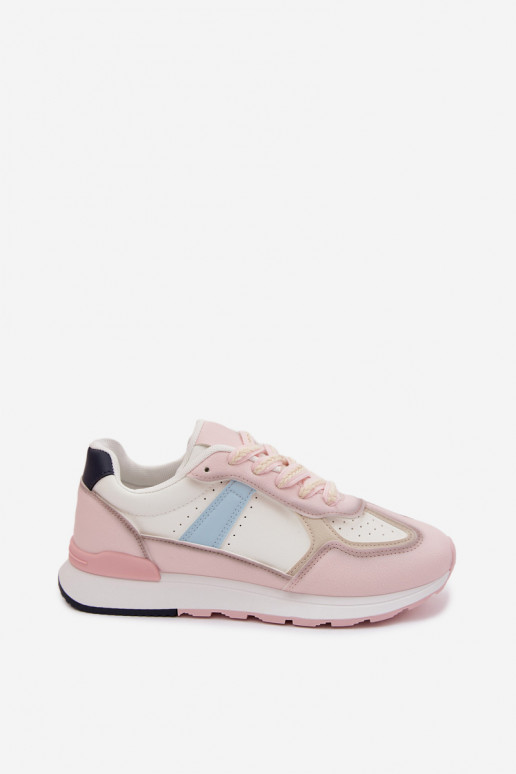 Women's Eco Leather Sneakers Pink Kelira
