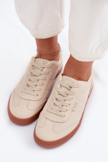 Women's Fabric Sneakers Big Star TT274358 Beige