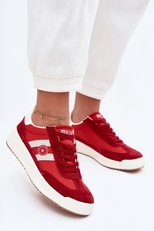 Sneakersy Damskie Big Star TT274158 Czerwone