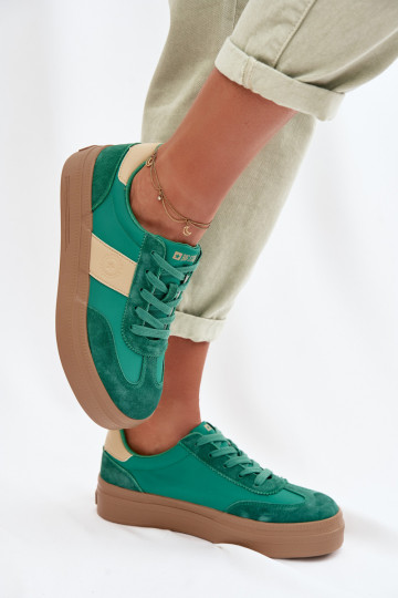Women's Suede Sneakers Big Star TT274163 Green