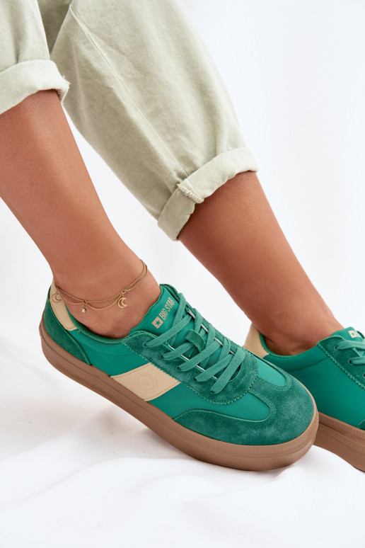 Women's Suede Sneakers Big Star TT274163 Green