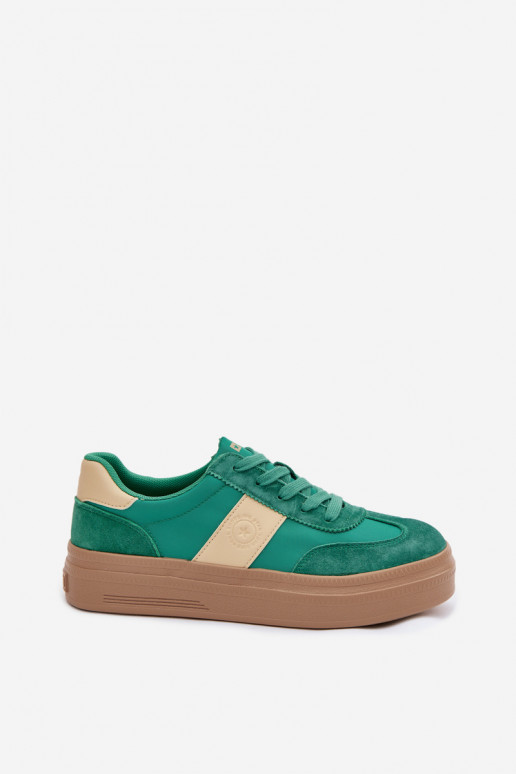 Women's Suede Sneakers Big Star TT274163 Green