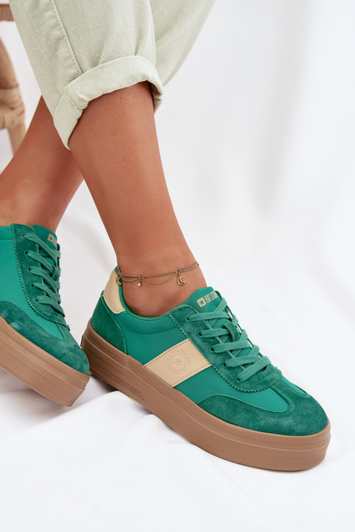 Women's Suede Sneakers Big Star TT274163 Green