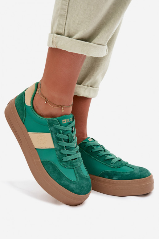 Women's Suede Sneakers Big Star TT274163 Green