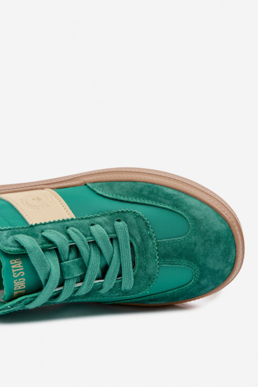 Women's Suede Sneakers Big Star TT274163 Green