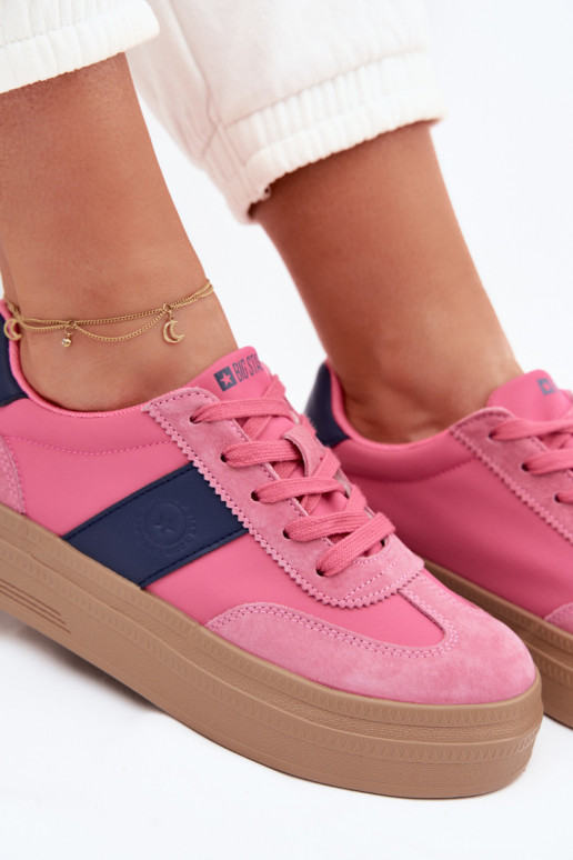 Women's Suede Sneakers Big Star TT274164 Pink