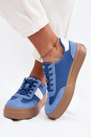 Women's Suede Sneakers Big Star TT274165 Blue