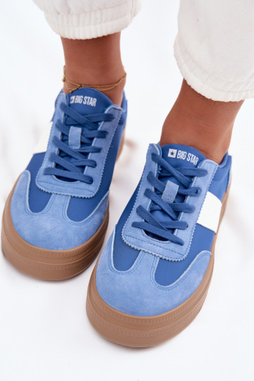 Women's Suede Sneakers Big Star TT274165 Blue 2