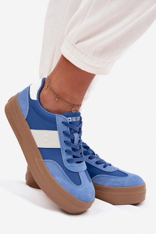Women's Suede Sneakers Big Star TT274165 Blue