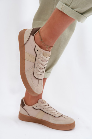Sneakersy Damskie Big Star TT274174 Beżowe