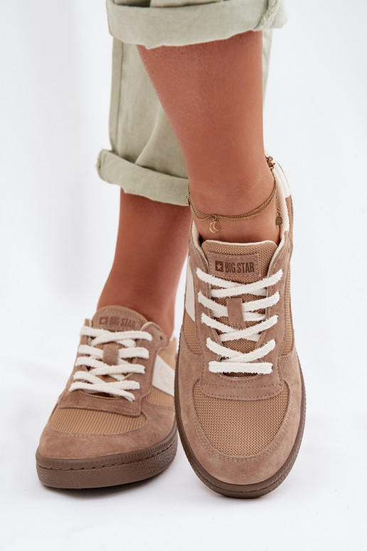 Sneakersy Damskie Big Star TT274177 Beżowy