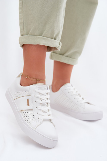Sneakersy Damskie Ażurowe Big Star TT274291 Białe